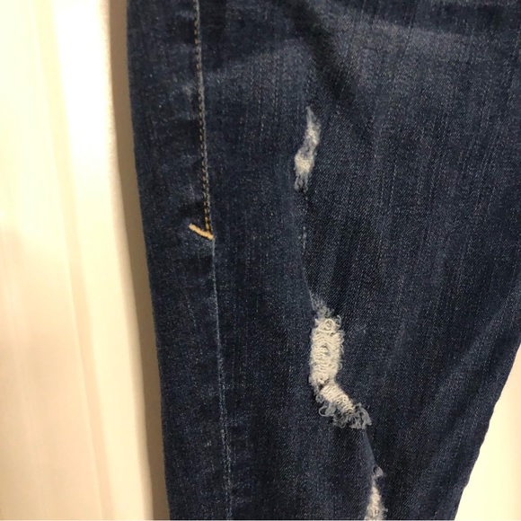 Good American Good Legs High Waist Crop Distressed Skinny Jeans 2/26 Médium wash - Picture 12 of 15